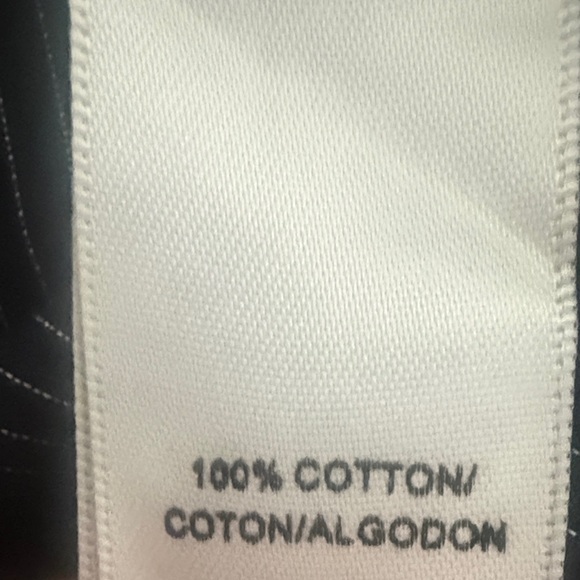 Kenneth Cole New York Men's Dark Pinstripe Shirt - Picture 5 of 5